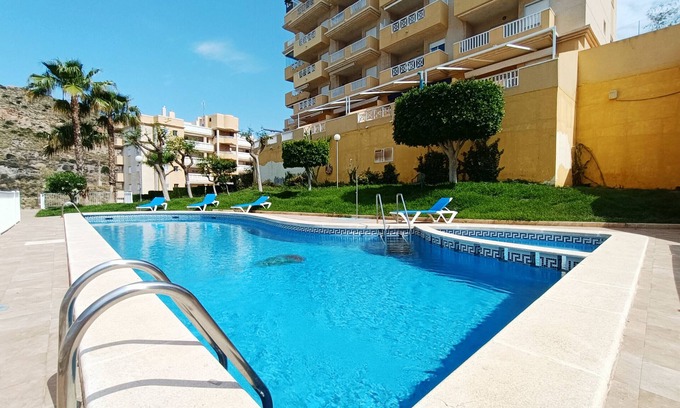 Cala Reona Apartment | Ground floor apartment, sea views, parking, communal pool