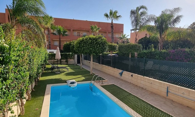 Vera Beach Apartment | Ground floor apartment with garden and private pool, next to beach, WIFI