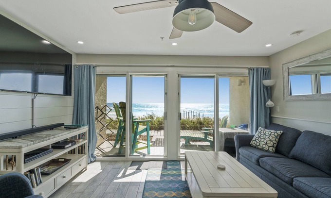 Crystal Beach Condo | Ground Floor Gulf Front Oasis On Crystal Beach