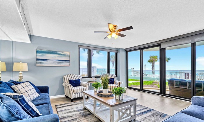 Biltmore Beach Condo | ☀️Ground Floor-Gulf Front-Heated Beachfront Pool-Tennis-2BR Watercrest 103☀️