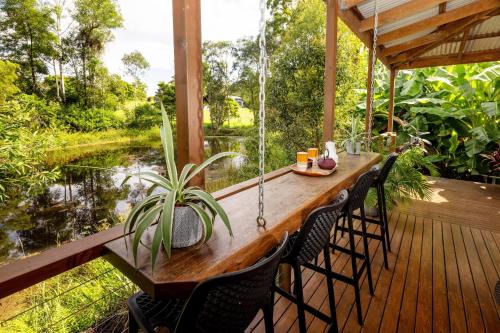 Doonan House | Guest Suite with Fireplace & Pond, close to Noosa & Eumundi
