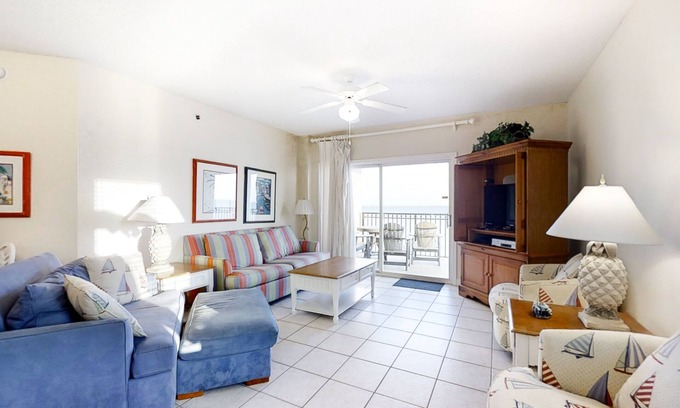 Gulf Shores Condo | Gulf-Front Condo w/Balcony, Beach Views, WiFi, AC & Shared Gulf-Facing Pool
