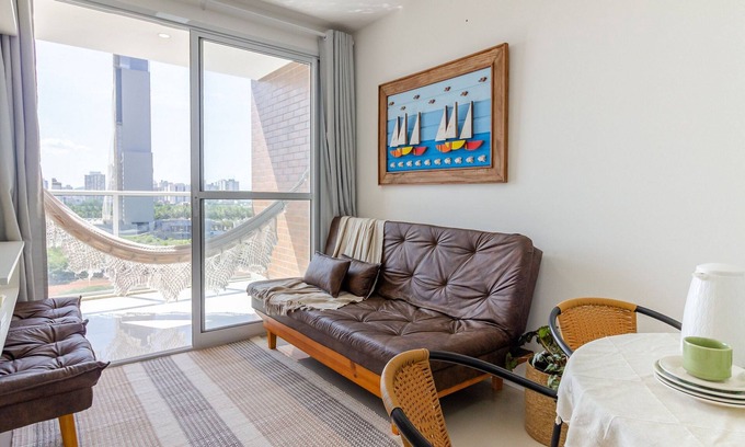 Jockey de Itaparica Apartment | Hammock Balcony Ocean View 8th Fl NOMDS