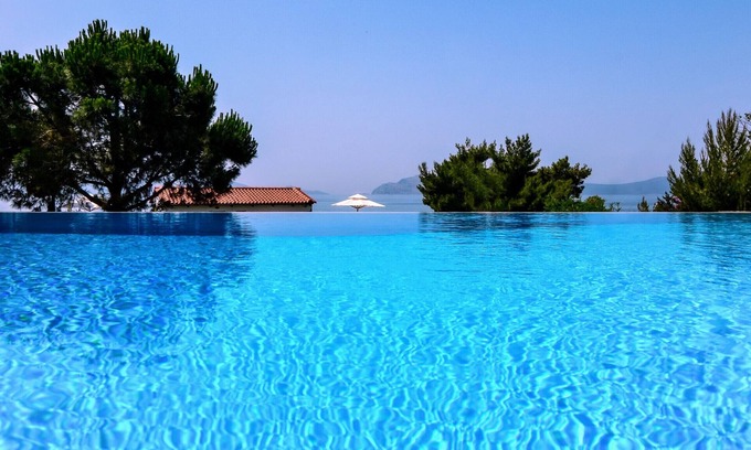 Pigadia Villa | High end villa w/private beach, pool, tennis
