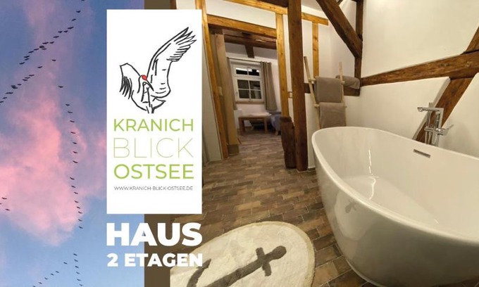 Neu Bartelshagen House | Historisches Bauernhaus für 8 Personen mit Luxus und Natur auf 2 Etagen ideal für Familien und Hunde 2500m2 eingezäunt an der Ostsee