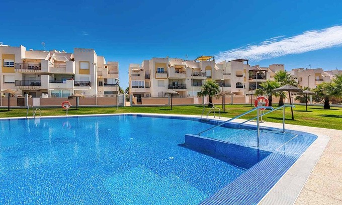 Retamar Apartment | Holiday Apartment "El Toyo" with Shared Pool, Private Terraces & Wi-Fi