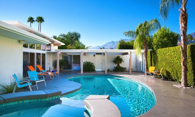Indian Canyon House | Holiday Availability! Luxurious Golf Retreat with Pool Table, Bar, and Pool!
