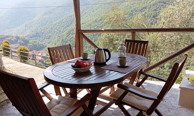 Nasino Other | Holiday Home Agriturismo U' Spigu - "Nonna Annetta" with Private Terrace, Shared Garden and Wi-Fi