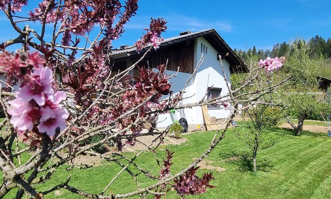 Foderlach House | Holiday Home 'Ferienhaus 3 Seeneck Villach Velden' with Mountain View, Private Terrace and Wi-Fi