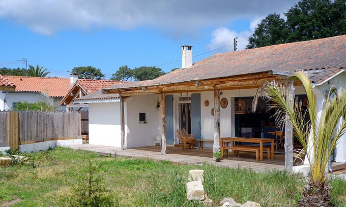 Tarnos House | Holiday home with yoga platform - Tarnos 10 min walk to the beach 🌴