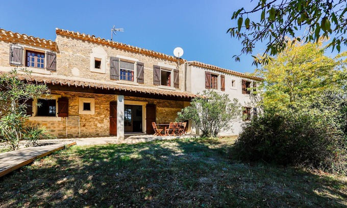 Saint-Pierre-des-Champs House | Homerez - Nice house for 7 ppl. with shared pool, garden and terrace at Lagrasse