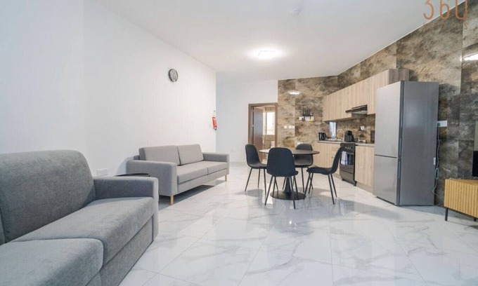 Tarxien Apartment | Homey 1BR Apartment in Tarxien with Sofa Bed & AC
