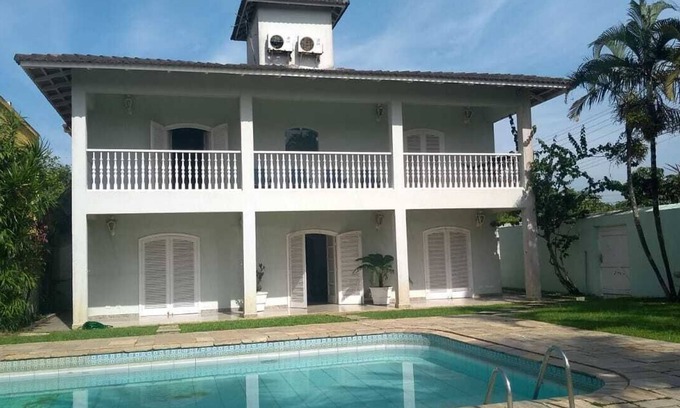 Jardim Mar e Ceu House | House 2 suites, swimming pool, barbecue, wi-fi - Mar Casado and Pernambuco Beach - Guaruja