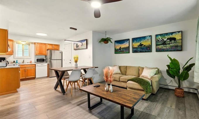 University Area House | Hugs In The Dusk - 2 Beds 1 Bath unit—one side of a duplex in Midtown Anchorage.