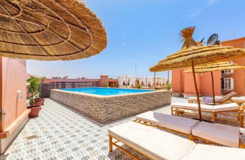 Gueliz Apartment | Hypercentre, Cosy, 2 piscines, Sauna, Hammam