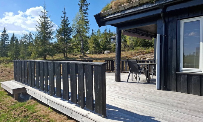 B Cabin | Hytte Midt i Smørøyet på Lifjell med Sauna og 4 Soverom