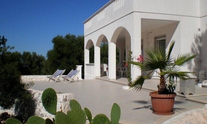Carovigno House | idyllically situated, modern holiday house,sea view, hillside situation, Pool