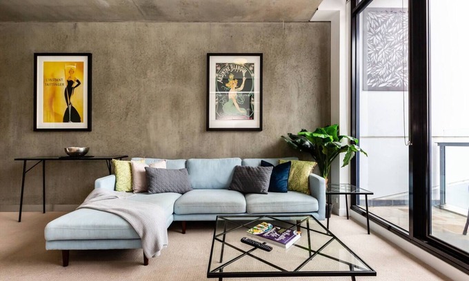 South Yarra Apartment | Industrial Chic Balcony Abode near Chapel Street