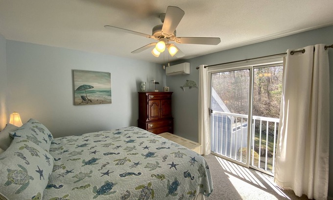 Brewster Condo | Inviting private patio, charming décor, and a wonderful location close to Pool, Tennis and Fitness.