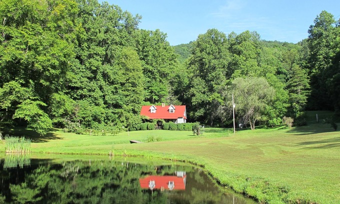 Robbinsville Cabin | Jimbo's Farm - 53 Acre Retreat with Trout Pond and Stream