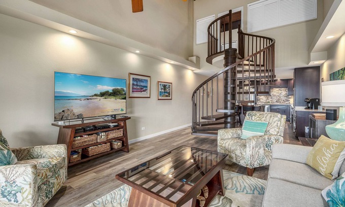 Kihei Condo | Kamaole Sands 3-406 - Modern Kitchen, Large Lanai, Enclosed Private MB, Split AC