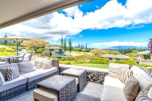 Kapalua Apartment | KBM Resorts Spacious 5-Bedroom Kapalua Golf Collection Multi Unit Listing Same Floor Golf Course Views 3 Free Rental Cars KGV-19P2P3T1