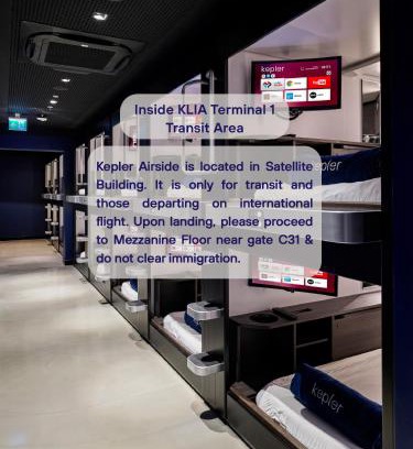 Sepang Hotel | Kepler Club KLIA Terminal 1 - Airside Transit Hotel