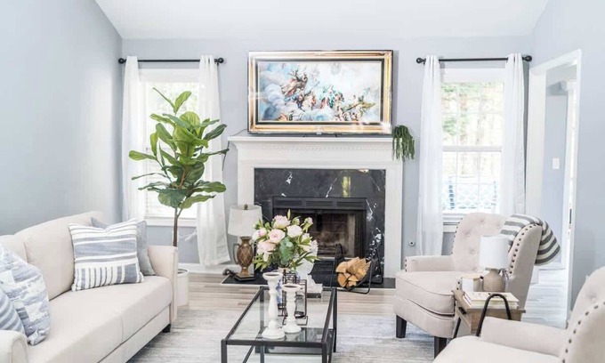 Lawrenceville House | King Bed/Gameroom/Fire Pit & Grill/Patio/5beds