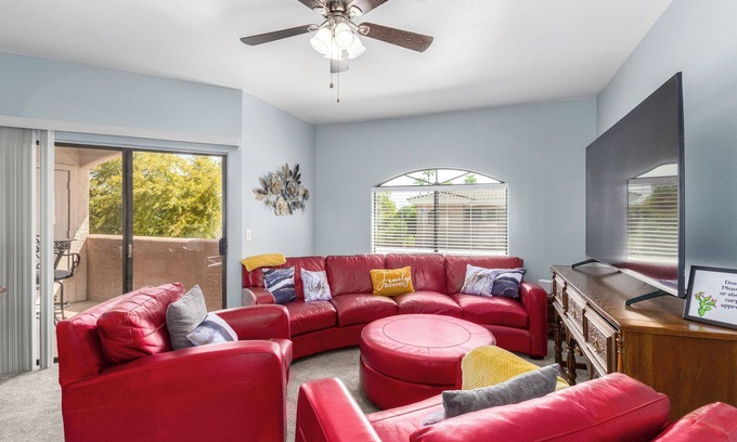Maryvale Condo | KING Beds, Heated Community Pool! 3 miles from Cardinal Stadium!