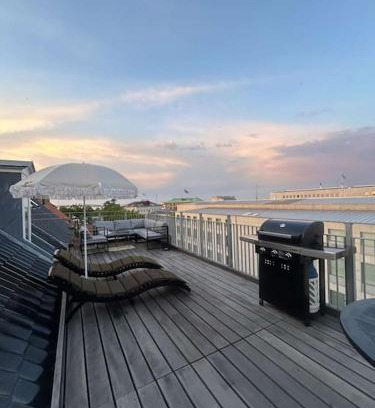Copenhagen K Apartment | Kings apt, doublex w water view & private terrasse