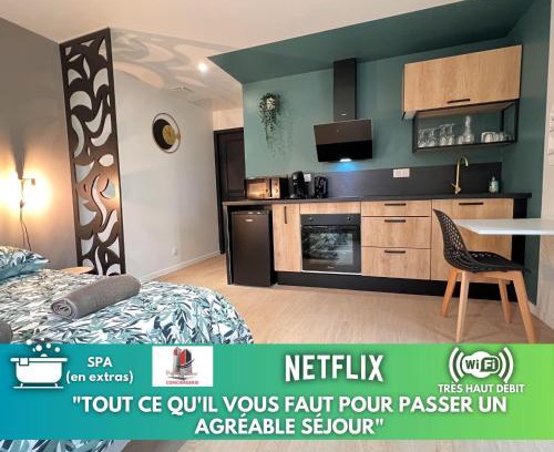 Fontenay-le-Comte Apartment | LA FEUILLERAIE N2-Standingappart-Wifi-Proche ville
