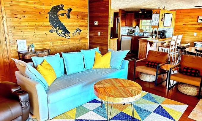 Northeastern Michigan Cabin | Lake Huron Cozy Cabin Escape w/Sauna, Fire Pit, and Private Waterfront Access