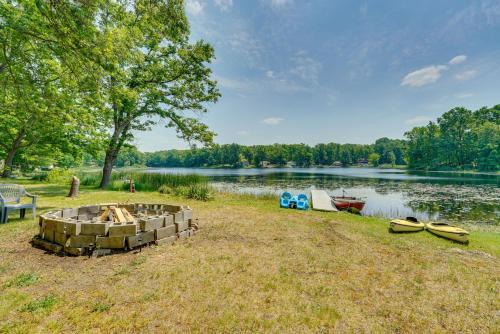 Brohman House | Lakefront Brohman Retreat with Dock and Fire Pit!
