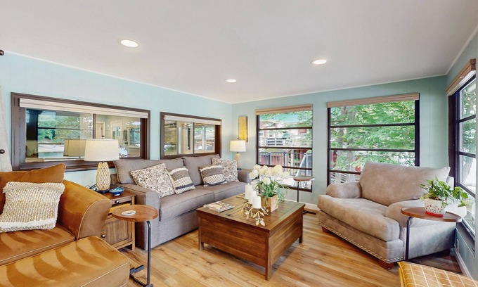 Gloversville House | Lakefront house with kayaks, hot tub, firepit, dock - in ADK Park