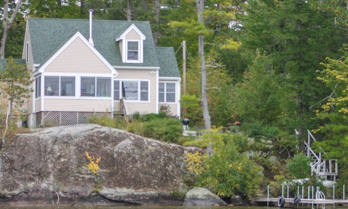Meredith House | Lakefront house with beautiful & scenic lake views, private dock and kayaks