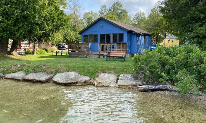 Baileys Harbor Cabin | Lakeside Cabin on Kangaroo Lake - playground for kids!