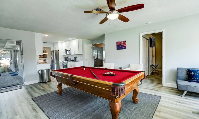Iona House | Lakeside Paradise Getaway Near Southwest Florida's Top Beaches! Pool Table 3B3B