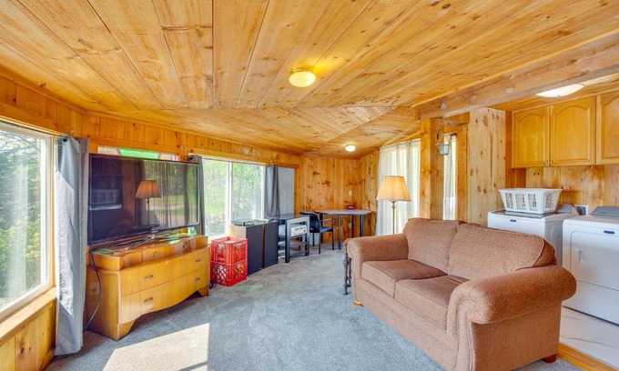 Searsport House | Lakeview Maine Retreat with Fire Pit, Grill and Canoe