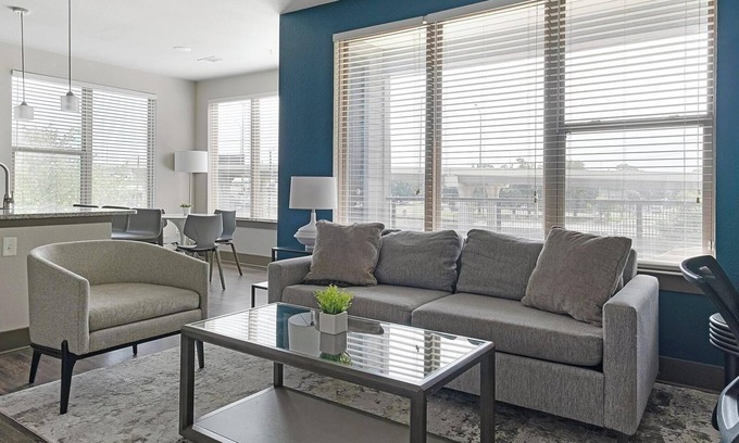Memorial Apartment | Landing | Chic 2BD, Gym