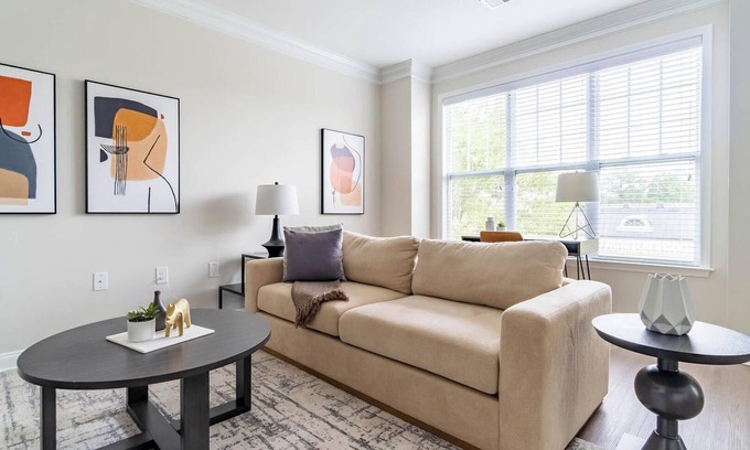 Cary Apartment | Landing | Stylish 2BD, Courtyard, Pool