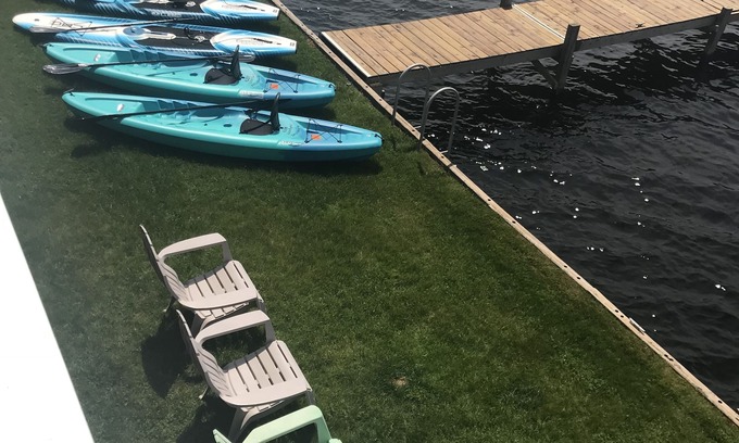 Pentwater House | Large 4BR with 40' Private Dock on Pentwater Lake.