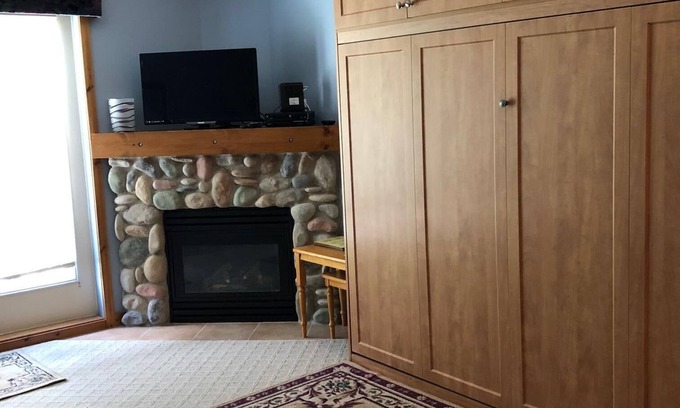 Silver Star Mountain Condo | Large balcony, walk out condo at base of Silver Queen Chair - Pet friendly!