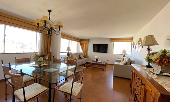 Santiago Apartment | Large Family Friendly Apt with the best views of the Mountains and City