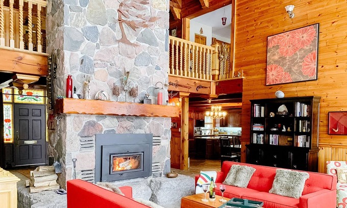 Carden House | Large Muskoka Waterfront Family Cottage with Private Beach near Orillia