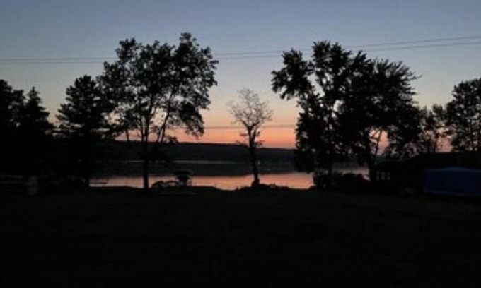 Bradford RV Rental | Large RV site with drive through on Lamoka Lake
