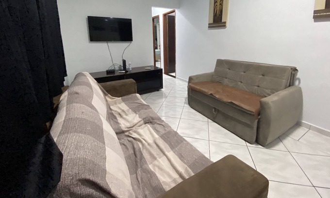 Ponta da Praia Apartment | Large, wonderful apartment in Ponta da Praia in Santos, air-conditioned, with 3 bedrooms.