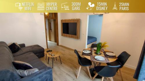 Meaux Apartment | Le Moulin Dort Hyper Centre Gare Disney