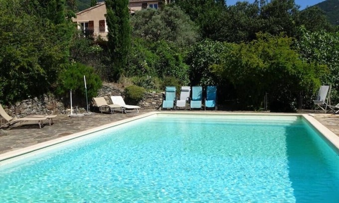 Breau-et-Salagosse House | Les Cypres with private swimming pool and view
