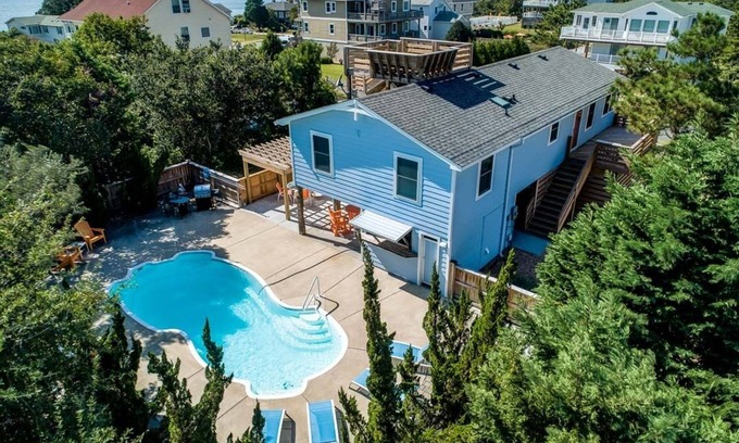 Colington House | Let's Do Sunset | 3170 ft from the beach | Private Pool, Dog Friendly | Kill Devil Hills