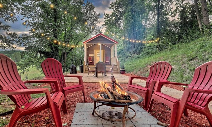 Wiley House | Little Red Roof, a tiny house in the GA mountains!